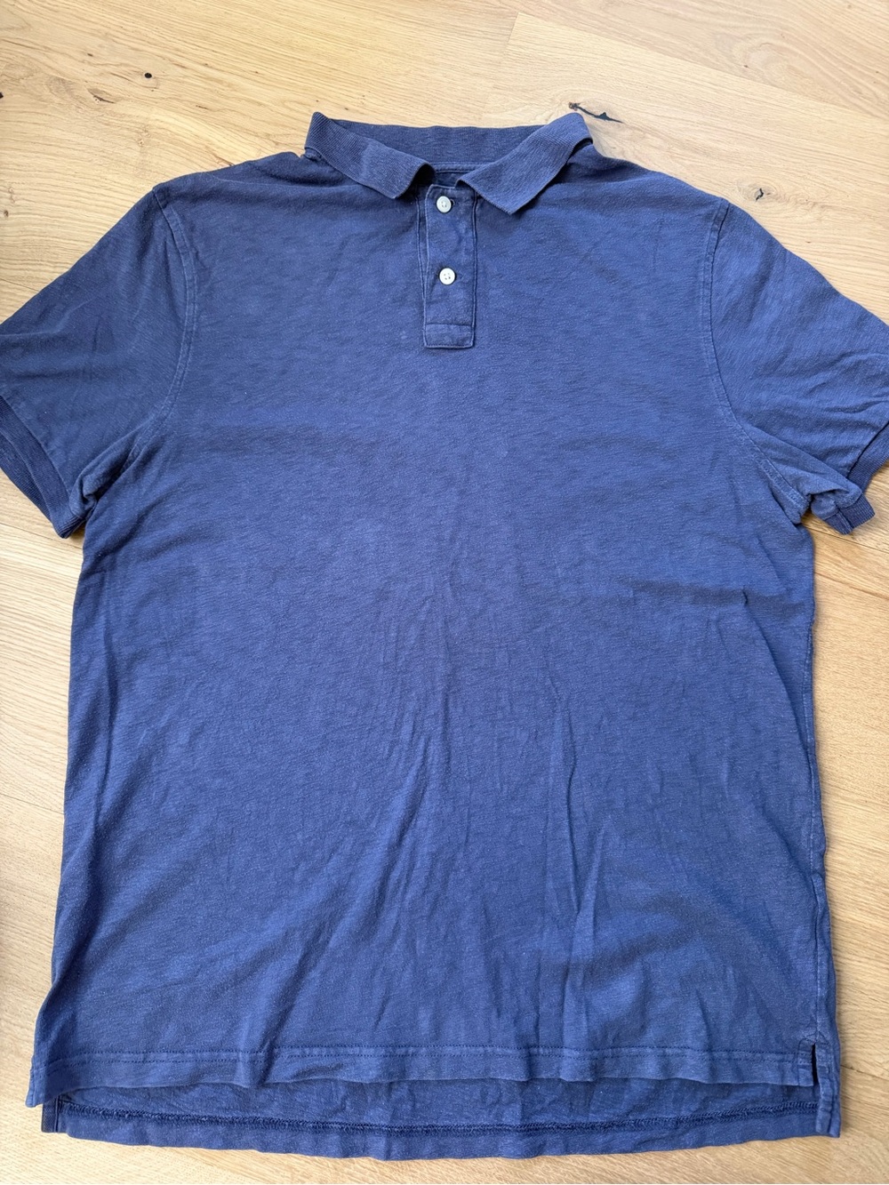J.Crew Men’s Cotton Polo Shirt Navy Blue Size Large